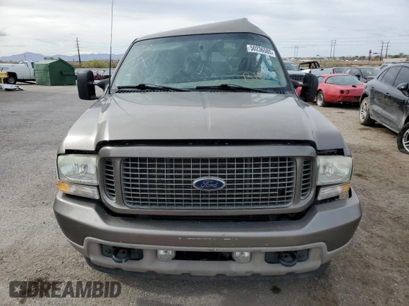 2003 Ford Excursion Limited z VIN 1FMNU42S43EA92152, wystawiony jako Copart lot #50236585 z przebiegiem 83 044 mil mil oraz Szkoda całkowita • Salvage title. Historia ofert i sprzedaży dostępna na DreamBid. Obrazek 5.