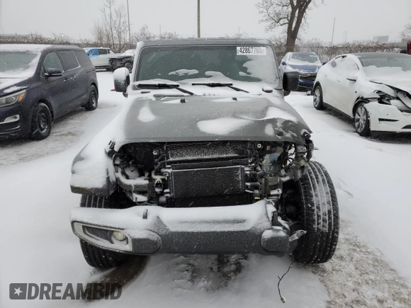 2021 Jeep Wrangler Unlimited Sahara z VIN 1C4HJXEG0MW572641, wystawiony jako Copart lot #42867765 z przebiegiem 93 609 mil mil oraz Szkoda całkowita • Salvage title. Historia ofert i sprzedaży dostępna na DreamBid. Obrazek 5.