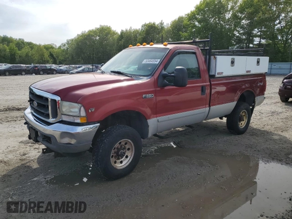 2002 Ford F-350 XL with VIN 1FTSF31L72EC07752, listed as a Copart auction lot 53464854 with 105,485 mi miles and Non Repairable. Bid and sale history available at DreamBid. Image 1.