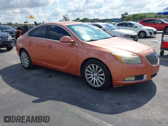 2011 Buick Regal CXL RL1 with VIN 2G4GN5EC7B9182235, listed as a IAAI auction lot 41498498 with 156,123 mi miles and . Bid and sale history available at DreamBid. Image 1.
