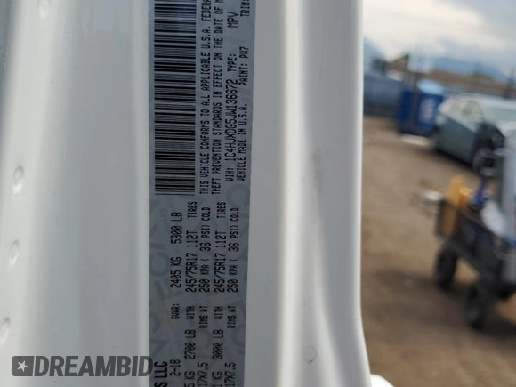 2018 Jeep Wrangler Unlimited Sport S z VIN 1C4HJXDG5JW136672, wystawiony jako Copart lot #60204425 z przebiegiem 151 411 mil mil oraz Szkoda całkowita • Salvage title. Historia ofert i sprzedaży dostępna na DreamBid. Obrazek 12.