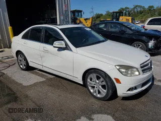 2009 Mercedes-Benz C 300 Sport with VIN WDDGF54X59R043359, listed as a Copart auction lot 61818785 with 113,448 mi miles and Salvage title. Bid and sale history available at DreamBid. Image 4.