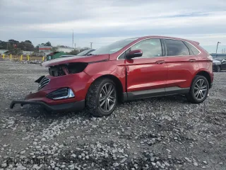 2019 Ford Edge Titanium with VIN 2FMPK3K90KBC31922, listed as a Copart auction lot 42017345 with 143,902 mi miles and Salvage Title. Bid and sale history available at carsss.com. Image 1.
