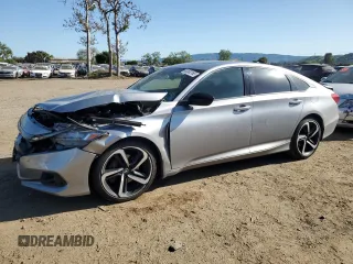 2021 Honda Accord Sport with VIN 1HGCV2F38MA004536, listed as a Copart auction lot 52532165 with 115,669 mi miles and Salvage title. Bid and sale history available at DreamBid. Image 1.