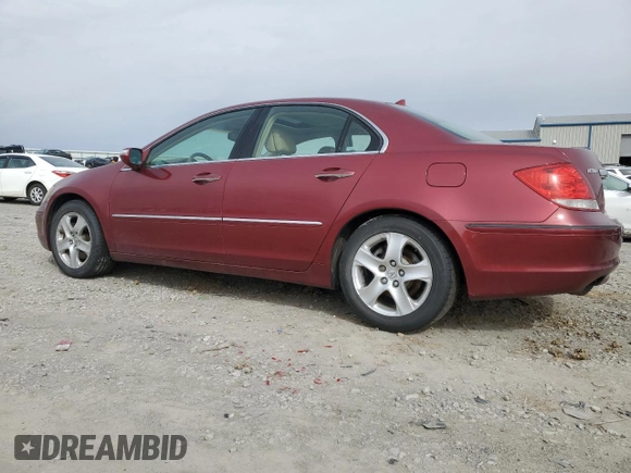 2005 Acura RL with VIN JH4KB16505C004369, listed as a Copart auction lot 48157135 with 246,991 mi miles and Salvage Title. Bid and sale history available at carsss.com. Image 2.