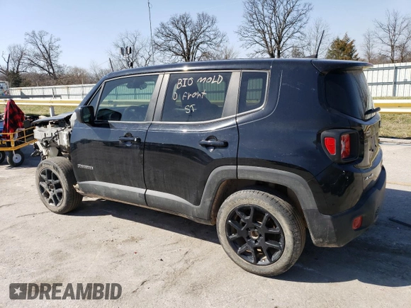 2023 Jeep Renegade Latitude with VIN ZACNJDB10PPP26815, listed as a Copart auction lot 48479055 with 11,393 mi miles and Salvage Title. Bid and sale history available at carsss.com. Image 2.
