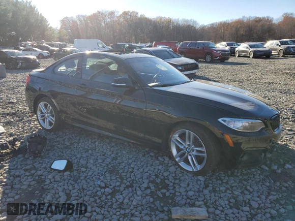 2017 BMW 2 Series 230i xDrive with VIN WBA2H9C30HV642466, listed as a Copart auction lot 80106984 with 0 mi miles and Salvage Title. Bid and sale history available at carsss.com. Image 4.