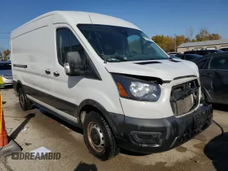 2021 Ford Transit Cargo with VIN 1FTBR1C84MKA29405, listed as a Copart auction lot 77642004 with 144,624 mi miles and Salvage Title. Bid and sale history available at DreamBid. Image 4.