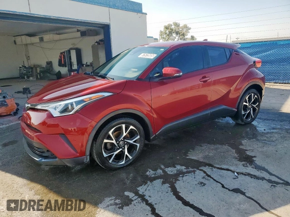 2018 Toyota C-HR XLE with VIN NMTKHMBX4JR041716, listed as a Copart auction lot 57573585 with 172,409 mi miles and Clean title. Bid and sale history available at DreamBid. Image 1.
