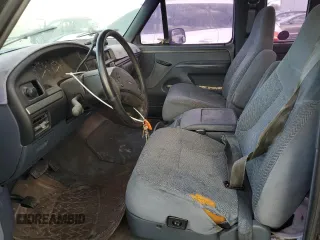 1993 Ford F-150 with VIN 1FTEX15N1PKA67197, listed as a Copart auction lot 82417944 with 0 mi miles and Salvage Title. Bid and sale history available at carsss.com. Image 7.