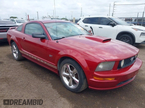 2008 Ford Mustang GT Deluxe with VIN 1ZVHT82H485105101, listed as a IAAI auction lot 42078194 with 142,313 mi miles and . Bid and sale history available at carsss.com. Image 1.