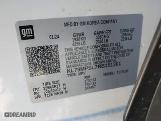 2024 Chevrolet TrailBlazer LT with VIN KL79MPSL7RB151301, listed as a IAAI auction lot 41332549 with 5,592 mi miles. Bid and sale history available at carsss.com. Image 9.