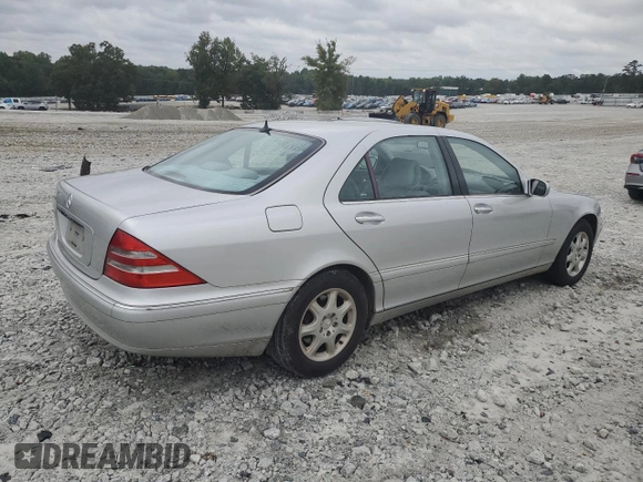 2000 Mercedes-Benz S-Class with VIN WDBNG75J1YA106781, listed as a Copart auction lot 70978664 with 214,330 mi miles and Salvage Title. Bid and sale history available at carsss.com. Image 3.