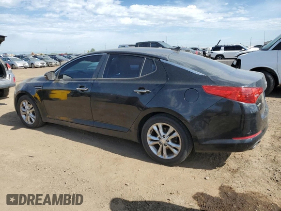 2013 Kia Optima EX with VIN 5XXGN4A7XDG106866, listed as a Copart auction lot 60629395 with 119,720 mi miles and Salvage title. Bid and sale history available at DreamBid. Image 2.
