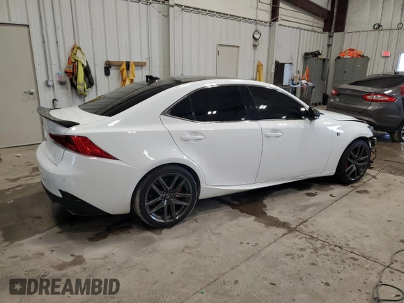 2020 Lexus IS 300 F Sport with VIN JTHGA1D26L5105256, listed as a Copart auction lot 58562945 with 75,244 mi miles and Non repairable. Bid and sale history available at DreamBid. Image 3.