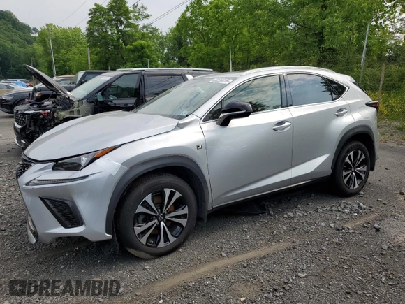 2019 Lexus NX 300 with VIN JTJBARBZ3K2189396, listed as a Copart auction lot 60099615 with 36,331 mi miles and Salvage title. Bid and sale history available at DreamBid. Image 1.