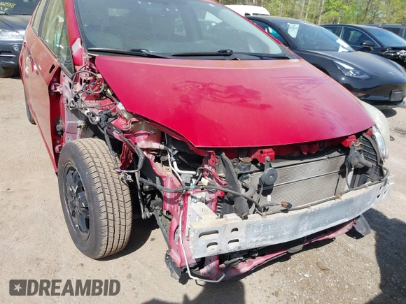 2013 Toyota Prius One with VIN JTDKN3DU5D0355406, listed as a IAAI auction lot 42091467 with 136,356 mi miles. Bid and sale history available at carsss.com. Image 6.