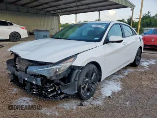 2021 Hyundai Elantra Blue z VIN KMHLM4AJ5MU005382, wystawiony jako Copart lot #59074605 z przebiegiem 96 974 mil mil oraz Czysty tytuł • Clean title. Historia ofert i sprzedaży dostępna na DreamBid. Obrazek 1.