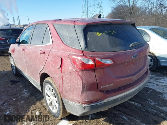 2019 Chevrolet Equinox LT with VIN 2GNAXKEV1K6101226, listed as a IAAI auction lot 41639770 with 99,425 mi miles. Bid and sale history available at carsss.com. Image 3.