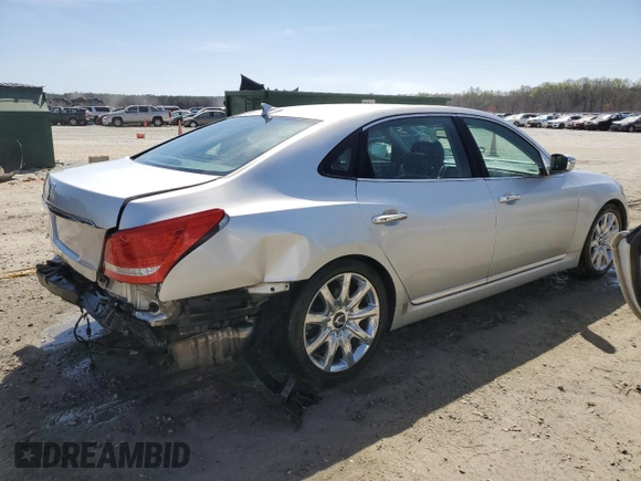 2013 Hyundai Equus Signature z VIN KMHGH4JH0DU060356, wystawiony jako Copart lot #47868434 z przebiegiem 152 903 mil mil oraz Szkody całkowita. Historia ofert i sprzedaży dostępna na DreamBid. Obrazek 3.