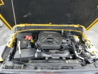 2021 Jeep Wrangler Unlimited Willys with VIN 1C4HJXDN7MW570675, listed as a Copart auction lot 49425805 with 53,687 mi miles and Salvage Title. Bid and sale history available at DreamBid. Image 12.