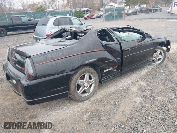 2004 Chevrolet Monte Carlo SS Supercharged z VIN 2G1WZ121849369527, wystawiony jako IAAI lot #40759718 z przebiegiem 124 470 mil mil oraz . Historia ofert i sprzedaży dostępna na DreamBid. Obrazek 4.