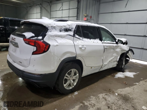 2020 GMC Terrain SLE with VIN 3GKALTEV8LL321037, listed as a Copart auction lot 88038505 with Not Provided miles and Salvage Title. Bid and sale history available at DreamBid. Image 3.