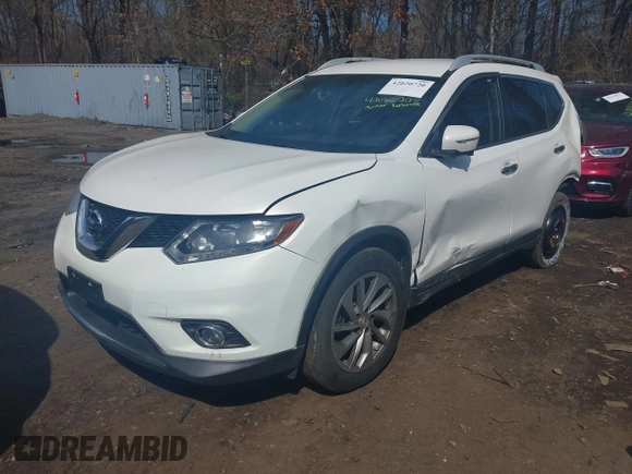 2014 Nissan Rogue SL with VIN 5N1AT2MV5EC761489, listed as a IAAI auction lot 42020720 with 68,028 mi miles. Bid and sale history available at carsss.com. Image 2.