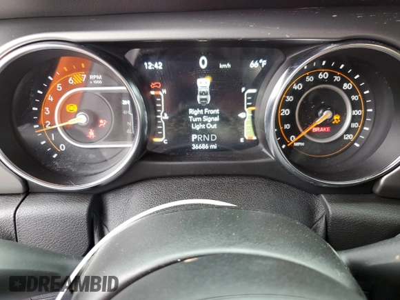 2021 Jeep Wrangler Sport S with VIN 1C4GJXAN8MW721801, listed as a Copart auction lot 72722484 with 36,686 mi miles and Salvage title. Bid and sale history available at DreamBid. Image 9.