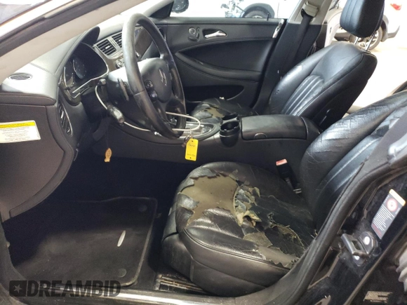 2007 Mercedes-Benz CLS-Class 5.5L with VIN WDDDJ72X77A091912, listed as a Copart auction lot 72378144 with 0 mi miles and Salvage Title. Bid and sale history available at carsss.com. Image 7.