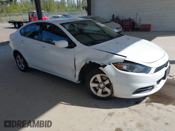 2015 Dodge Dart SXT with VIN 1C3CDFBB6FD306838, listed as a IAAI auction lot 42104314 with 100,143 mi miles. Bid and sale history available at carsss.com. Image 1.