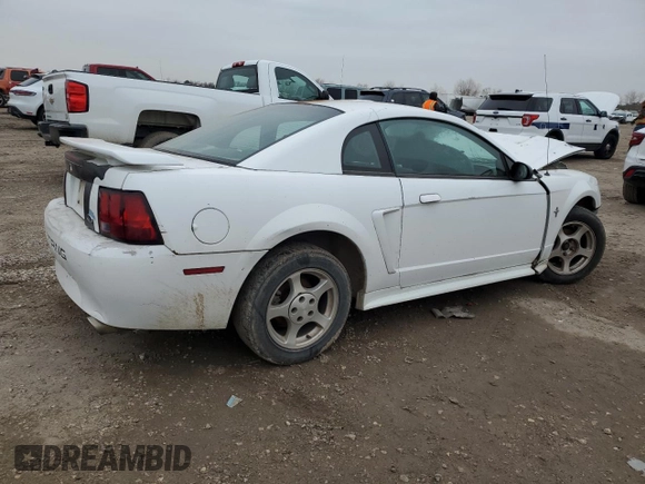 2002 Ford Mustang Standard with VIN 1FAFP40492F107487, listed as a Copart auction lot 45227295 with 0 mi miles and Salvage Title. Bid and sale history available at carsss.com. Image 3.