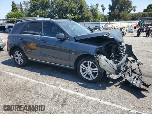 2012 Mercedes-Benz M 350 with VIN 4JGDA5HB3CA021162, listed as a Copart auction lot 63347105 with 151,616 mi miles and Salvage title. Bid and sale history available at DreamBid. Image 4.