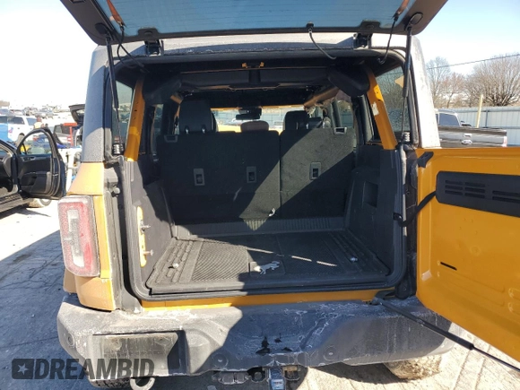 2022 Ford Bronco with VIN 1FMEE5BP5NLB59094, listed as a Copart auction lot 46318115 with 46,101 mi miles and Salvage Title. Bid and sale history available at DreamBid. Image 6.
