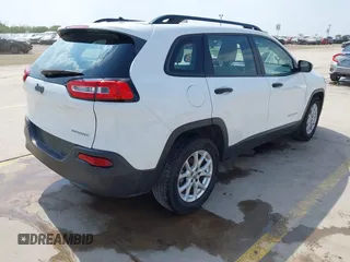 2015 Jeep Cherokee Sport with VIN 1C4PJLAB6FW602355, listed as a IAAI auction lot 41962707 with 175,428 mi miles. Bid and sale history available at carsss.com. Image 4.
