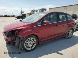 2013 Ford C-Max Energi SEL with VIN 1FADP5CU9DL529563, listed as a Copart auction lot 62537274 with 81,627 mi miles and Salvage Title. Bid and sale history available at carsss.com. Image 1.
