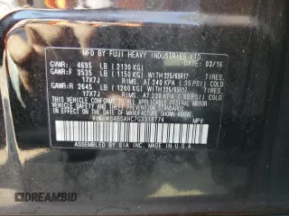 2016 Subaru Outback Premium with VIN 4S4BSAHC7G3318774, listed as a Copart auction lot 60247035 with 70,442 mi miles and Salvage title. Bid and sale history available at DreamBid. Image 13.