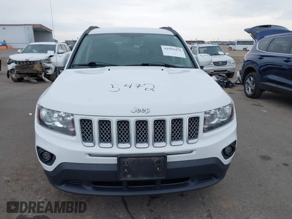 2015 Jeep Compass High Altitude Edition with VIN 1C4NJDEB6FD357687, listed as a IAAI auction lot 41995472 with 91,780 mi miles. Bid and sale history available at carsss.com. Image 12.