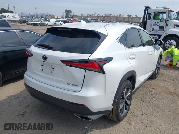 2020 Lexus NX 300 with VIN JTJGARBZ0L2176404, listed as a IAAI auction lot 42043807 with 96,783 mi miles and . Bid and sale history available at DreamBid. Image 4.
