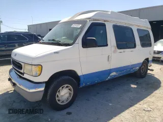 1997 Ford Econoline Commercial with VIN 1FDEE1463VHB51558, listed as a Copart auction lot 48181825 with 127,125 mi miles and Salvage Title. Bid and sale history available at carsss.com. Image 1.