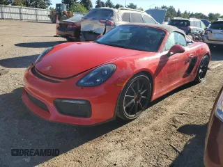 2016 Porsche Boxster Spyder z VIN WP0CC2A87GS152635, wystawiony jako Copart lot #69465204 z przebiegiem 30 807 mil mil oraz Szkoda całkowita • Salvage title. Historia ofert i sprzedaży dostępna na DreamBid. Obrazek 1.