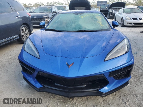 2023 Chevrolet Corvette 2LT with VIN 1G1YB3D46P5107345, listed as a Copart auction lot 76405614 with 0 mi miles and Non Repairable. Bid and sale history available at carsss.com. Image 5.