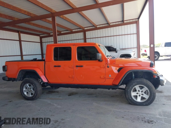 2020 Jeep Gladiator Overland z VIN 1C6HJTFG4LL154369, wystawiony jako IAAI lot #42681844 z przebiegiem 76 374 mil mil oraz . Historia ofert i sprzedaży dostępna na DreamBid. Obrazek 13.