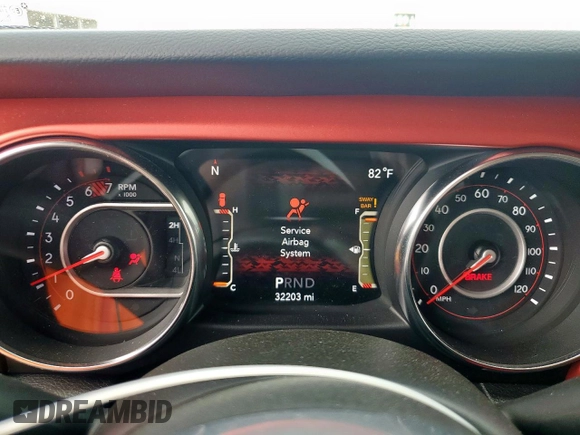2021 Jeep Wrangler Unlimited Rubicon с VIN 1C4HJXFN9MW792972, выставлен на аукционе Copart как лот 53322835 с пробегом 32 203 миль миль и Списание • Salvage title. История ставок и продаж доступна на DreamBid. Изображение 9.