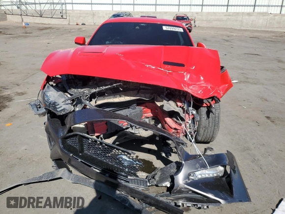 2022 Ford Mustang GT with VIN 1FA6P8CF9N5108380, listed as a Copart auction lot 57899235 with 48,956 mi miles and Salvage title. Bid and sale history available at DreamBid. Image 5.
