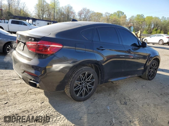 2018 BMW X6 xDrive35i with VIN 5UXKU2C55J0X50154, listed as a Copart auction lot 46868243 with 47,869 mi miles. Bid and sale history available at carsss.com. Image 3.