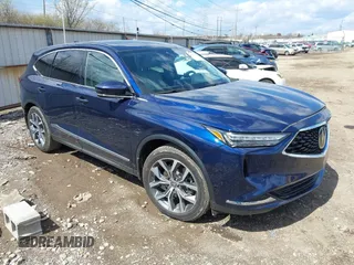 2022 Acura MDX Technology with VIN 5J8YE1H47NL026765, listed as a IAAI auction lot 41832966 with 57,925 mi miles and . Bid and sale history available at DreamBid. Image 1.