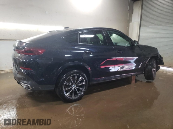 2025 BMW X6 xDrive40i with VIN 5UX33EX0XS9Z57353, listed as a Copart auction lot 50839665 with 1,758 mi miles and Clean Title. Bid and sale history available at carsss.com. Image 3.