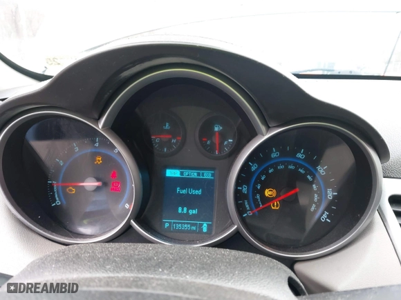 2014 Chevrolet Cruze ECO with VIN 1G1PH5SB6E7117687, listed as a IAAI auction lot 41716074 with 135,355 mi miles. Bid and sale history available at carsss.com. Image 7.