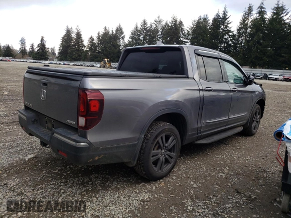 2020 Honda Ridgeline Sport with VIN 5FPYK3F17LB026123, listed as a Copart auction lot 88800675 with 89,188 mi miles and Salvage title. Bid and sale history available at DreamBid. Image 3.